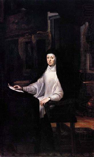 Portrait of Queen Mariana de Austria, Juan Martin Cabezalero